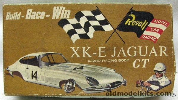 Revell 1/32 Jaguar XK-E GT 1/32 Racing Body - 'Build-Race-Win Model Car Racing' Issue (Slot Car), R1021-200 plastic model kit